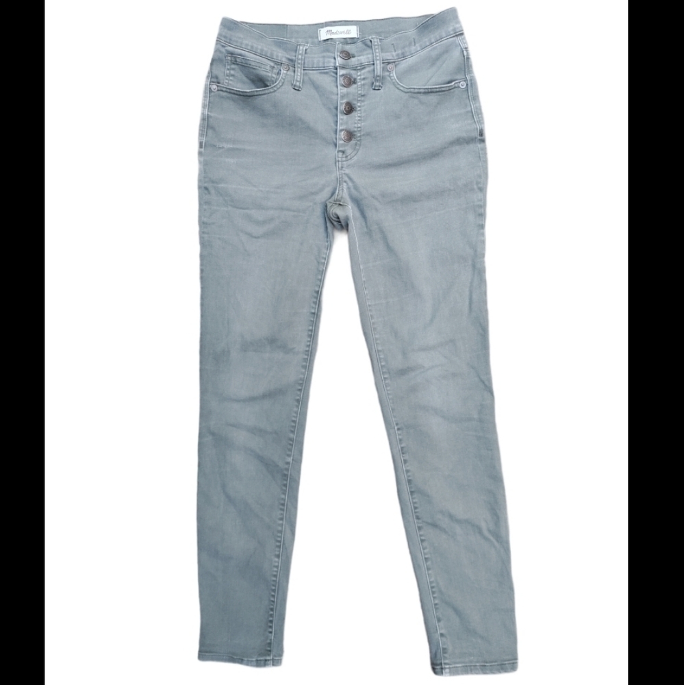 COPY - Madewell High Rise Skinny Jean Pale Green 27